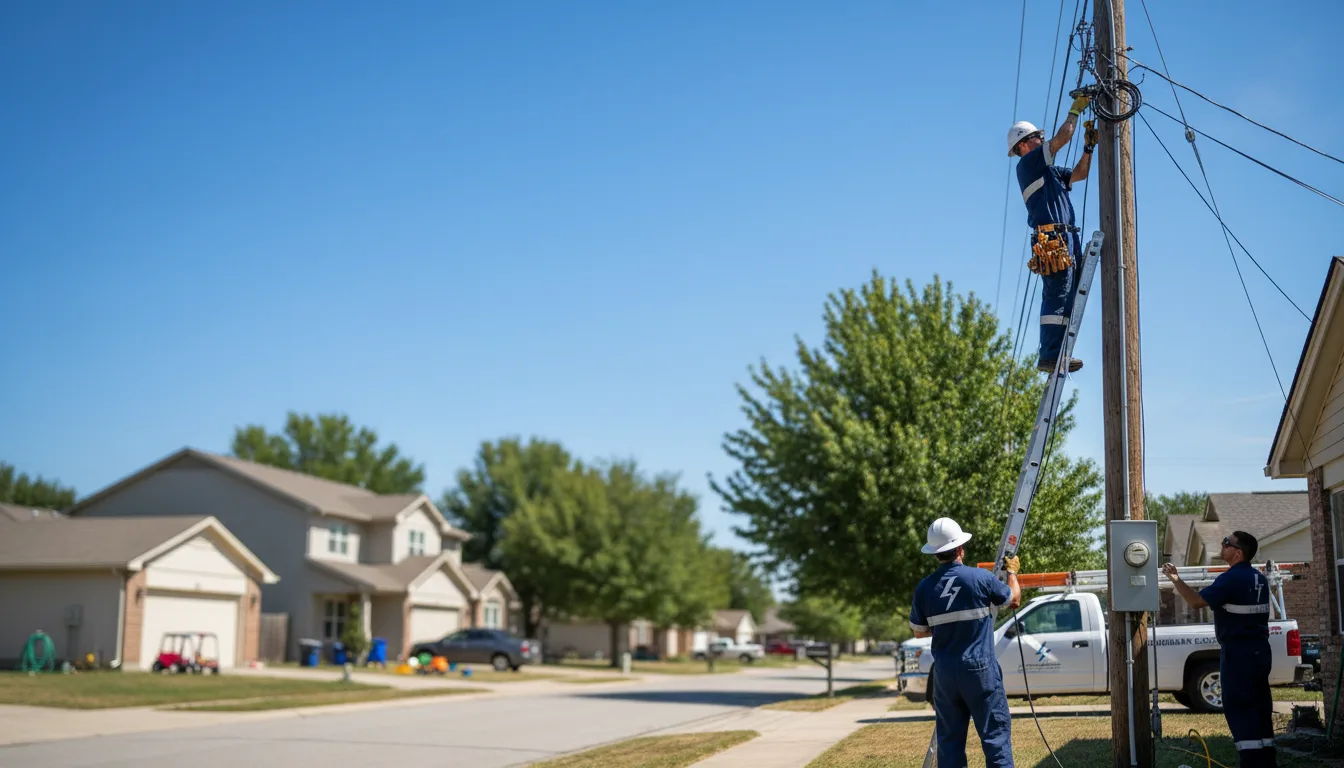 Residential electrician providing installation services in Greeley, IA